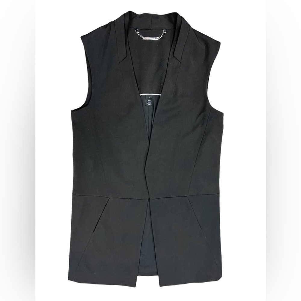 WHBM black vest, size 2